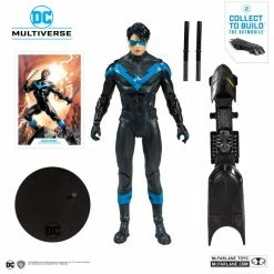 Maybang's Collectibles McFarlane DC Multiverse Set Of 3 Action Figures Dark Nights: Metal, Nightwing & Batgirl (DC Rebirth Build-A-Batmobile)