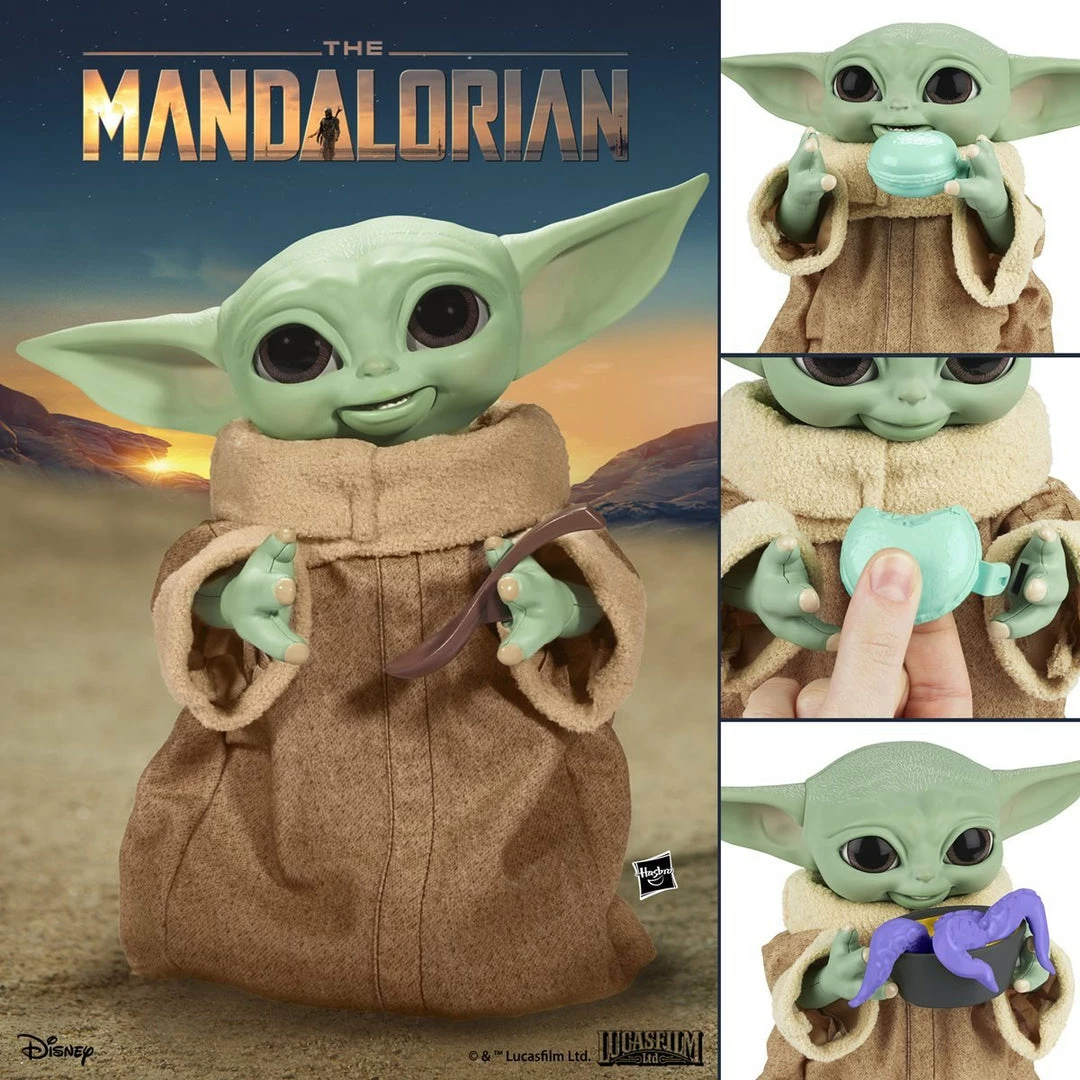 Maybang's Collectibles Hasbro Star Wars The Mandalorian Galactic Snackin Grogu The Child Animatronic Toy Figure 2 Maybang's Collectibles Hasbro Star Wars The Mandalorian Galactic Snackin Grogu The Child Animatronic Toy Figure