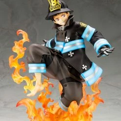 Maybang's Collectibles Kotobukiya Fire Force ArtFX J Shinra Kusakabe Statue With Bonus Part