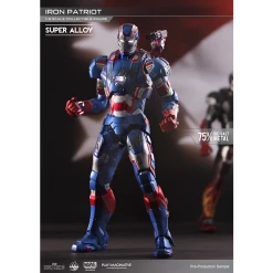 Maybang's Collectibles Play Imaginative Super Alloy 1/12 Scale Iron Man 3 Iron Patriot Diecast Action Figure Marvel Comics