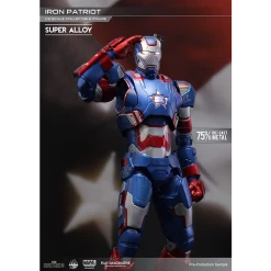 Maybang's Collectibles Play Imaginative Super Alloy 1/12 Scale Iron Man 3 Iron Patriot Diecast Action Figure Marvel Comics