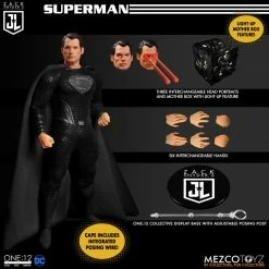 Maybang's Collectibles Mezco Toyz One:12 Collective DC Comics Zack Snyder’s Justice League Deluxe Superman, Flash & Batman Steel Boxed Set