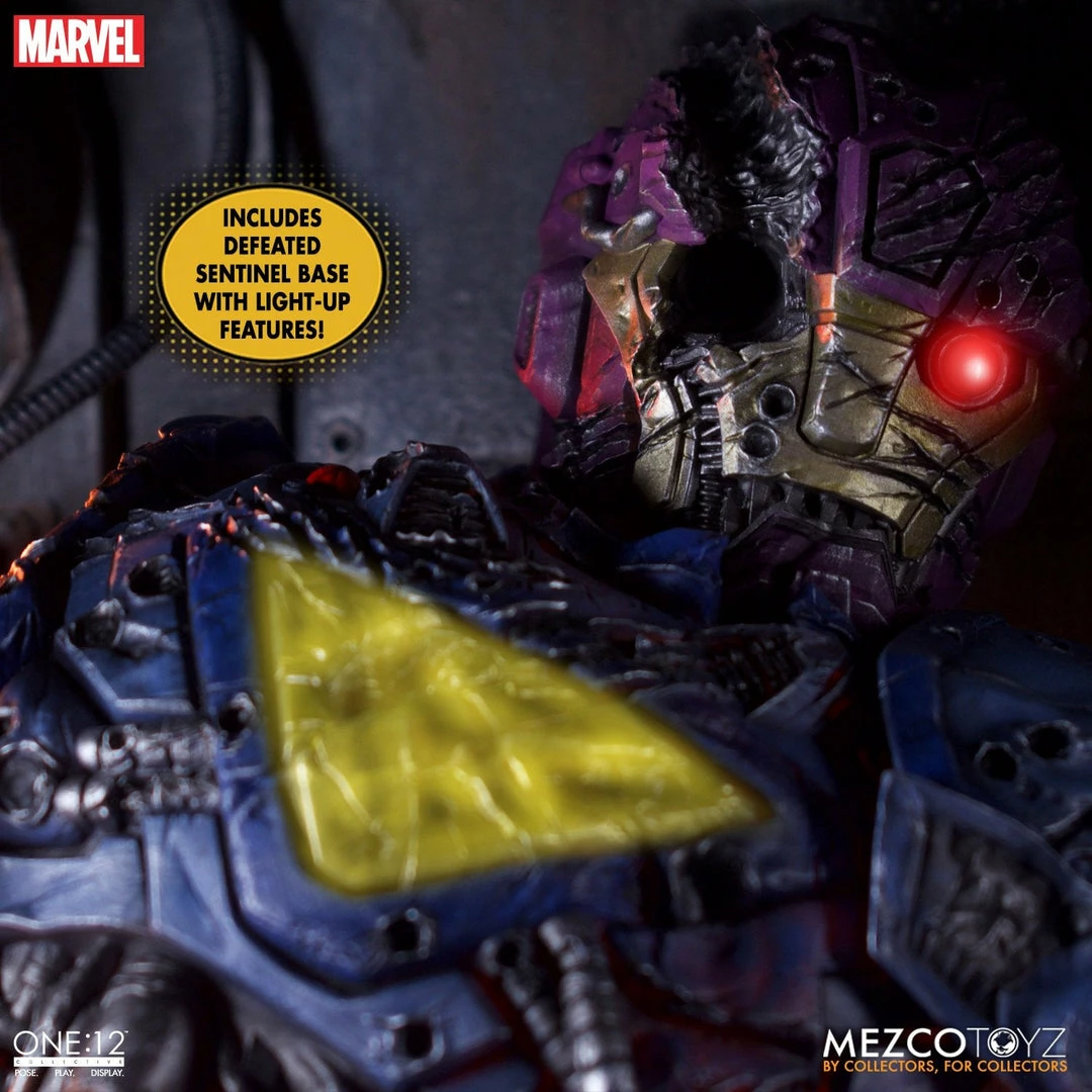 Maybang's Collectibles Mezco Toyz Marvel Comics One:12 Collective Wolverine Deluxe Steel Box Edition With Defeated Sentinel Base 8 Maybang's Collectibles Mezco Toyz Marvel Comics One:12 Collective Wolverine Deluxe Steel Box Edition With Defeated Sentinel Base
