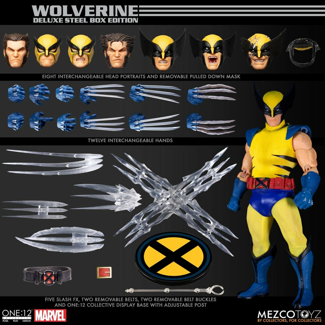 Maybang's Collectibles Mezco Toyz Marvel Comics One:12 Collective Wolverine Deluxe Steel Box Edition With Defeated Sentinel Base 26 Maybang's Collectibles Mezco Toyz Marvel Comics One:12 Collective Wolverine Deluxe Steel Box Edition With Defeated Sentinel Base