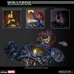 Maybang's Collectibles Mezco Toyz Marvel Comics One:12 Collective Wolverine Deluxe Steel Box Edition With Defeated Sentinel Base 53 Maybang's Collectibles Mezco Toyz Marvel Comics One:12 Collective Wolverine Deluxe Steel Box Edition With Defeated Sentinel Base