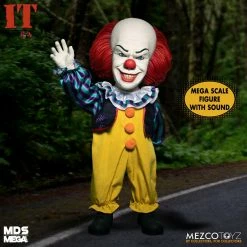 Maybang's Collectibles Mezco Toyz Designer Series MDS Mega Scale IT (1990) Talking Pennywise 15" Action Figure