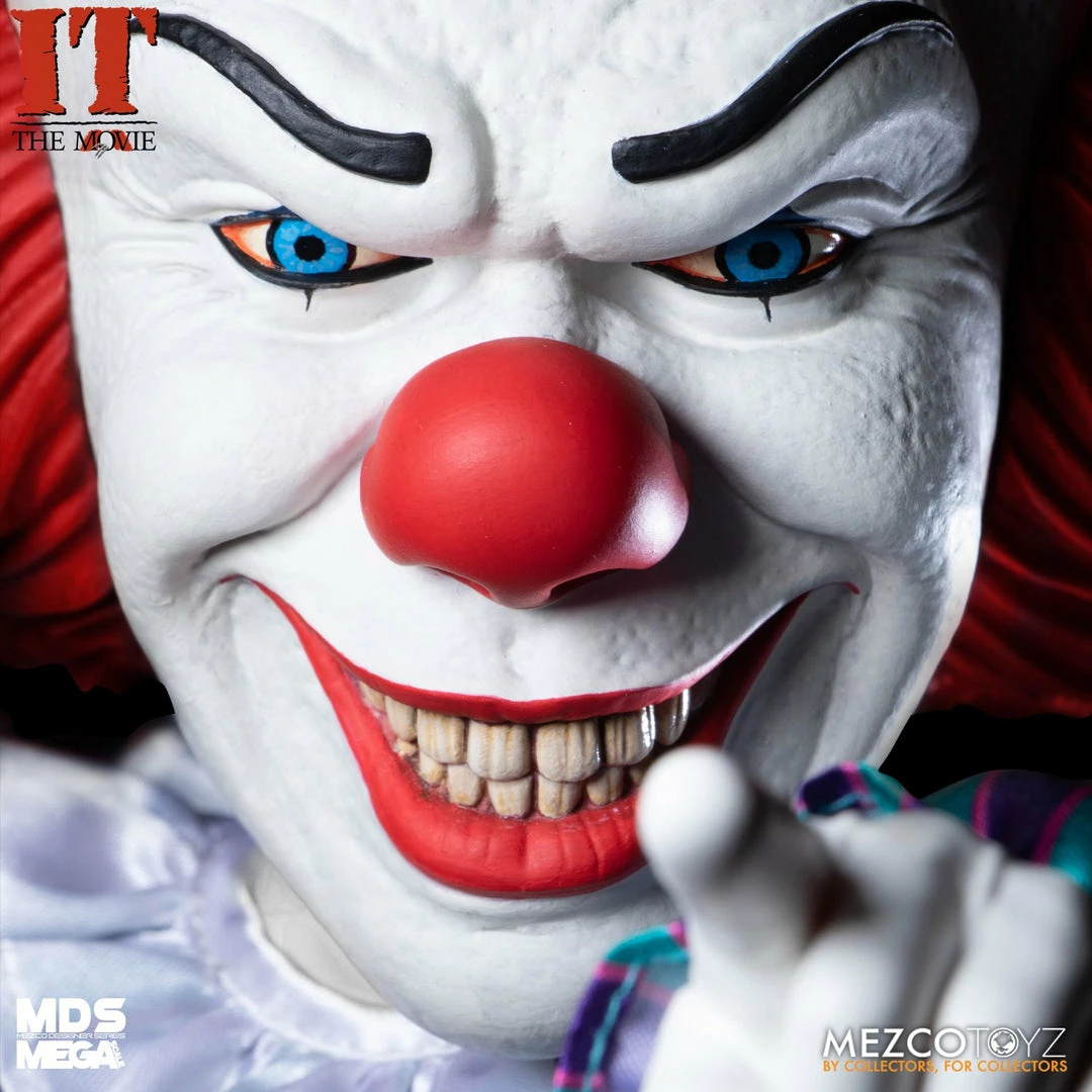 Maybang's Collectibles Mezco Toyz Designer Series MDS Mega Scale IT (1990) Talking Pennywise 15" Action Figure 6 Maybang's Collectibles Mezco Toyz Designer Series MDS Mega Scale IT (1990) Talking Pennywise 15" Action Figure