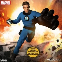 Maybang's Collectibles Mezco Toyz One:12 Collective Marvel Comics Fantastic Four Deluxe Steel Boxed Set 1/12 Scale Action Figure Set 32 Maybang's Collectibles Mezco Toyz One:12 Collective Marvel Comics Fantastic Four Deluxe Steel Boxed Set 1/12 Scale Action Figure Set