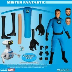 Maybang's Collectibles Mezco Toyz One:12 Collective Marvel Comics Fantastic Four Deluxe Steel Boxed Set 1/12 Scale Action Figure Set 45 Maybang's Collectibles Mezco Toyz One:12 Collective Marvel Comics Fantastic Four Deluxe Steel Boxed Set 1/12 Scale Action Figure Set