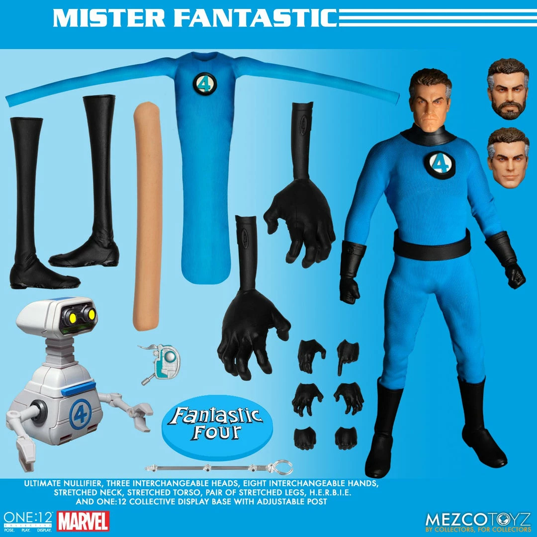 Maybang's Collectibles Mezco Toyz One:12 Collective Marvel Comics Fantastic Four Deluxe Steel Boxed Set 1/12 Scale Action Figure Set 21 Maybang's Collectibles Mezco Toyz One:12 Collective Marvel Comics Fantastic Four Deluxe Steel Boxed Set 1/12 Scale Action Figure Set