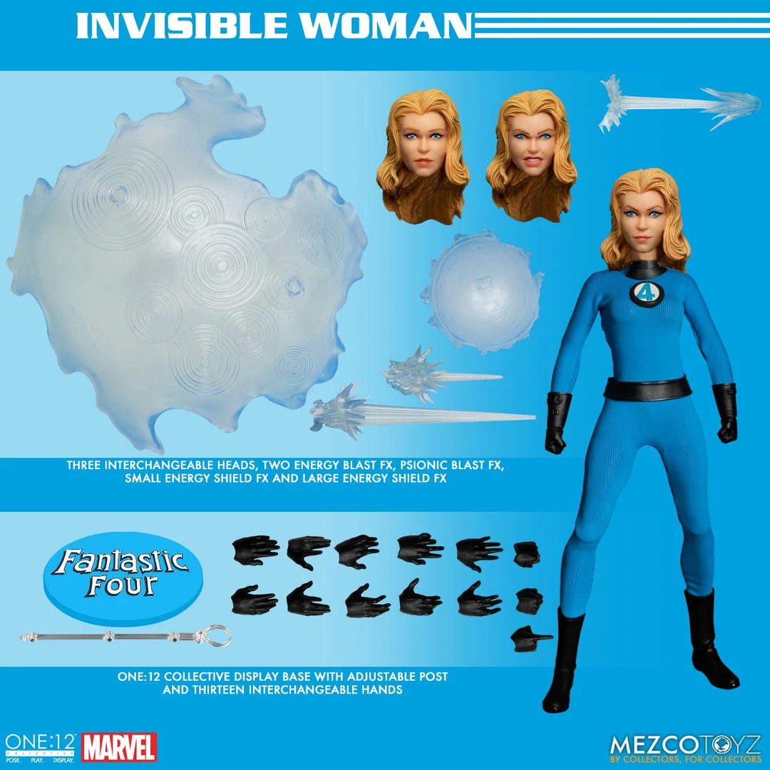 Maybang's Collectibles Mezco Toyz One:12 Collective Marvel Comics Fantastic Four Deluxe Steel Boxed Set 1/12 Scale Action Figure Set 23 Maybang's Collectibles Mezco Toyz One:12 Collective Marvel Comics Fantastic Four Deluxe Steel Boxed Set 1/12 Scale Action Figure Set