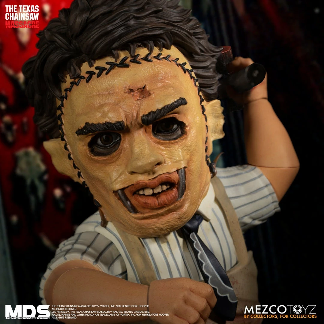 Maybang's Collectibles Monsters Mezco Toyz Mezco Designer Series MDS The Texas Chainsaw Massacre (1974) Leatherface Figure 3 Maybang's Collectibles Monsters Mezco Toyz Mezco Designer Series MDS The Texas Chainsaw Massacre (1974) Leatherface Figure