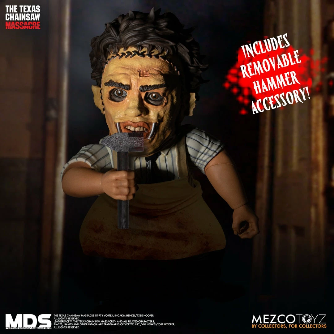 Maybang's Collectibles Monsters Mezco Toyz Mezco Designer Series MDS The Texas Chainsaw Massacre (1974) Leatherface Figure 4 Maybang's Collectibles Monsters Mezco Toyz Mezco Designer Series MDS The Texas Chainsaw Massacre (1974) Leatherface Figure