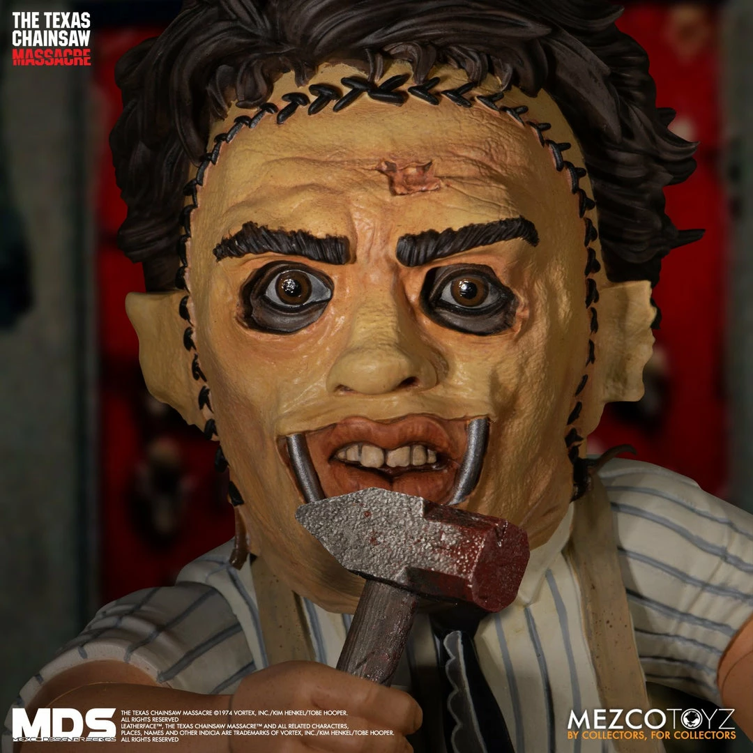 Maybang's Collectibles Monsters Mezco Toyz Mezco Designer Series MDS The Texas Chainsaw Massacre (1974) Leatherface Figure 8 Maybang's Collectibles Monsters Mezco Toyz Mezco Designer Series MDS The Texas Chainsaw Massacre (1974) Leatherface Figure