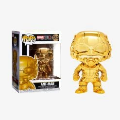 Maybang's Collectibles Funko Pop Marvel Studios 10th Anniversary Ant-Man (Gold Chrome) Figure