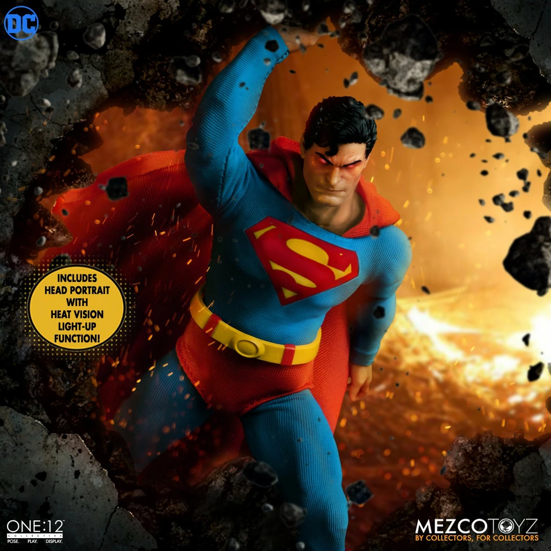 Maybang's Collectibles Mezco Toyz DC Comics One12 Collective Superman Man Of Steel Edition 1/12 Scale Collectible Figure 2 Maybang's Collectibles Mezco Toyz DC Comics One12 Collective Superman Man Of Steel Edition 1/12 Scale Collectible Figure