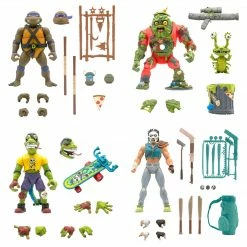 Maybang's Collectibles Super7 Teenage Mutant Ninja Turtles Ultimates Wave 4 - Set Of 4 Donatello, Casey Jones, Muckman & Joe Eyeball & Mondo Gecko