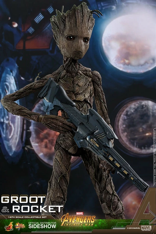 Vendor-unknown Hot Toys Marvel Avengers Infinity War Groot & Rocket 1/6 Scale Figure Set 10 Vendor-unknown Hot Toys Marvel Avengers Infinity War Groot & Rocket 1/6 Scale Figure Set