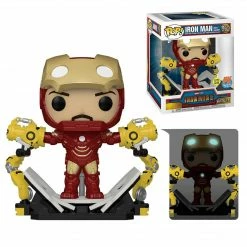 Maybang's Collectibles Funko Pop! Deluxe Iron Man 2 - Iron Man With Gantry PX Previews Exclusive
