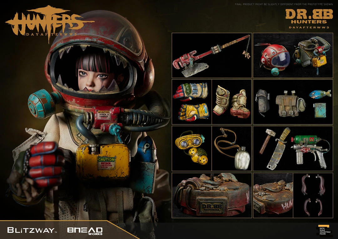 Maybang's Collectibles Blitzway Hunters Day After WWIII Dr. BB 1/6 Scale Collectible Action Figure 34 Maybang's Collectibles Blitzway Hunters Day After WWIII Dr. BB 1/6 Scale Collectible Action Figure