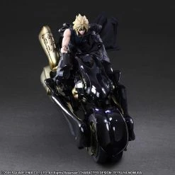 Maybang's Collectibles Square Enix Final Fantasy VII Advent Children Play Arts Kai Cloud Strife & Fenrir Bike Action Figure Set