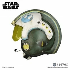 Vendor-unknown ANOVOS ROGUE ONE: A STAR WARS STORY General Merrick Blue Squadron X-Wing Helmet Accessory Prop Replica Helmet