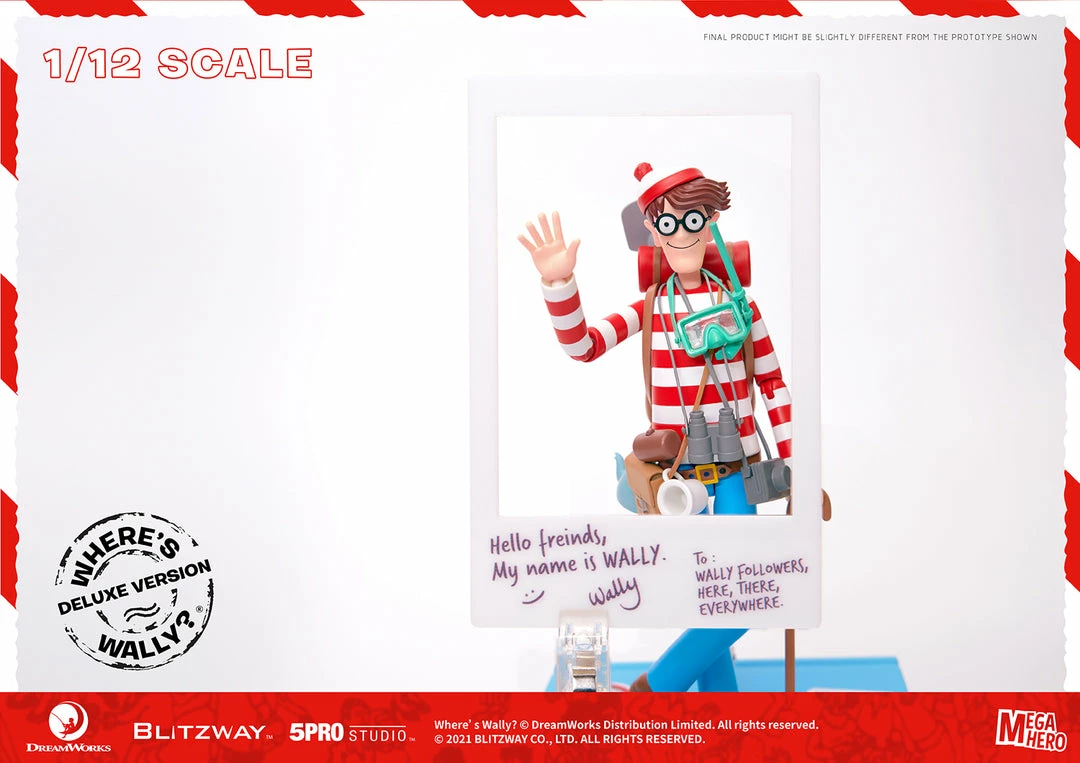 Maybang's Collectibles Blitzway Where's Waldo MEGAHERO Waldo 1/12 Scale Deluxe Collectible Figure 10 Maybang's Collectibles Blitzway Where's Waldo MEGAHERO Waldo 1/12 Scale Deluxe Collectible Figure