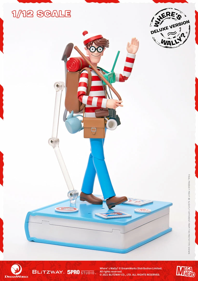 Maybang's Collectibles Blitzway Where's Waldo MEGAHERO Waldo 1/12 Scale Deluxe Collectible Figure 17 Maybang's Collectibles Blitzway Where's Waldo MEGAHERO Waldo 1/12 Scale Deluxe Collectible Figure
