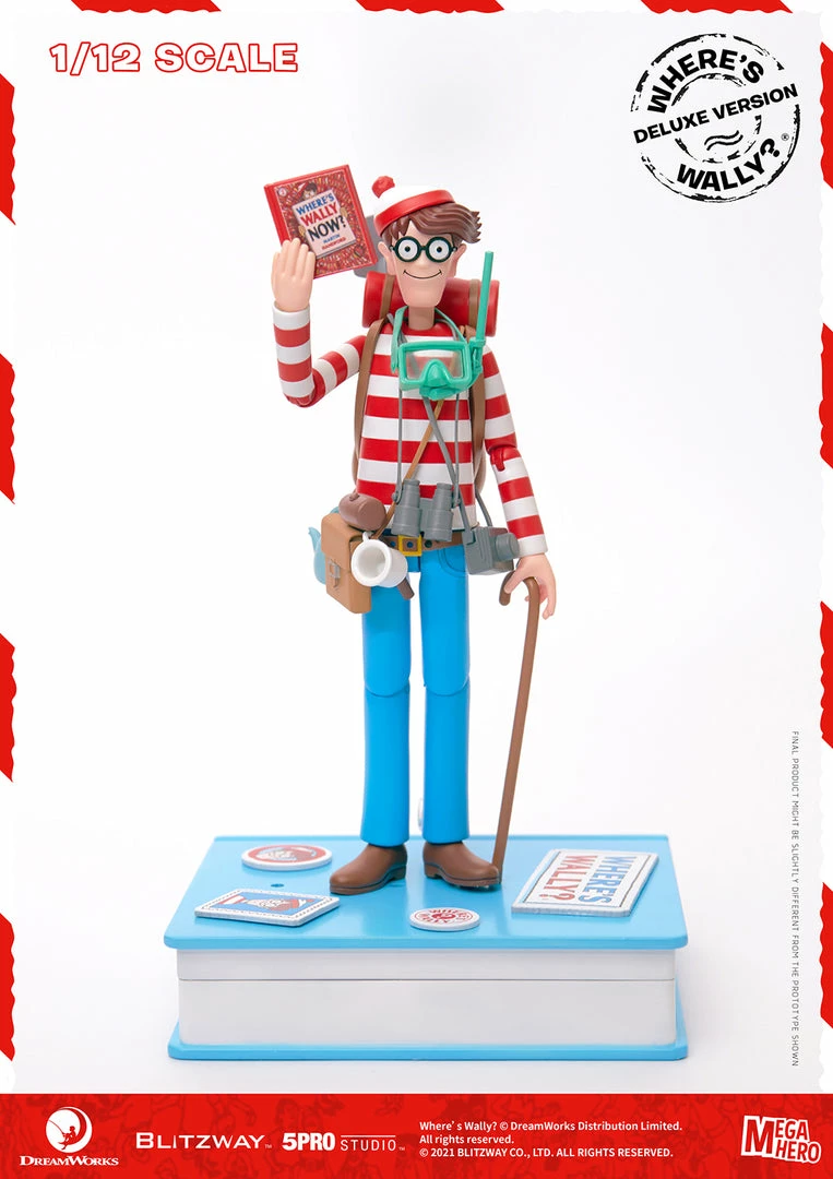 Maybang's Collectibles Blitzway Where's Waldo MEGAHERO Waldo 1/12 Scale Deluxe Collectible Figure 20 Maybang's Collectibles Blitzway Where's Waldo MEGAHERO Waldo 1/12 Scale Deluxe Collectible Figure
