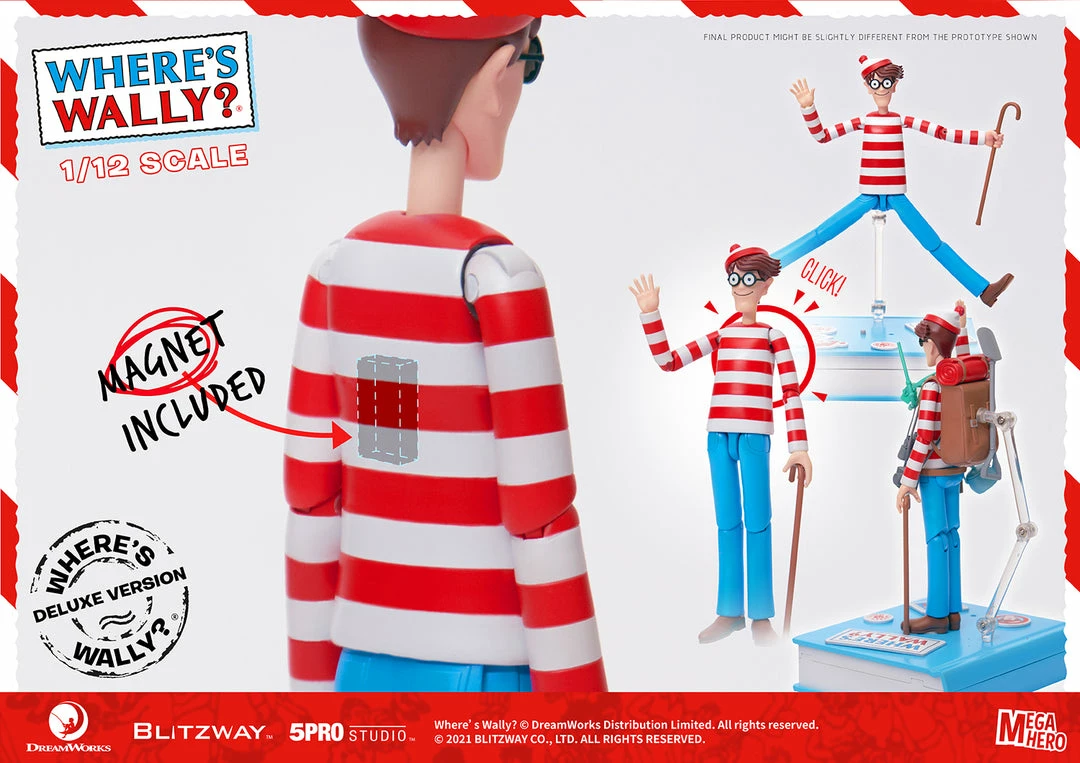 Maybang's Collectibles Blitzway Where's Waldo MEGAHERO Waldo 1/12 Scale Deluxe Collectible Figure 21 Maybang's Collectibles Blitzway Where's Waldo MEGAHERO Waldo 1/12 Scale Deluxe Collectible Figure