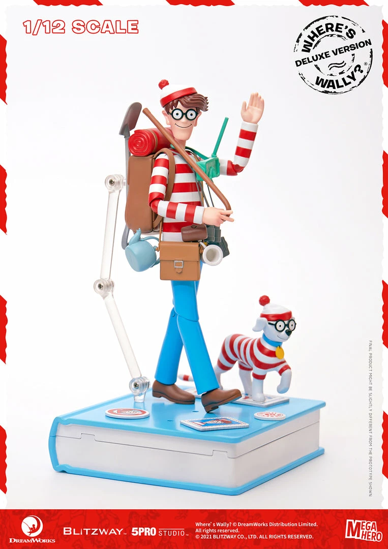 Maybang's Collectibles Blitzway Where's Waldo MEGAHERO Waldo 1/12 Scale Deluxe Collectible Figure 3 Maybang's Collectibles Blitzway Where's Waldo MEGAHERO Waldo 1/12 Scale Deluxe Collectible Figure