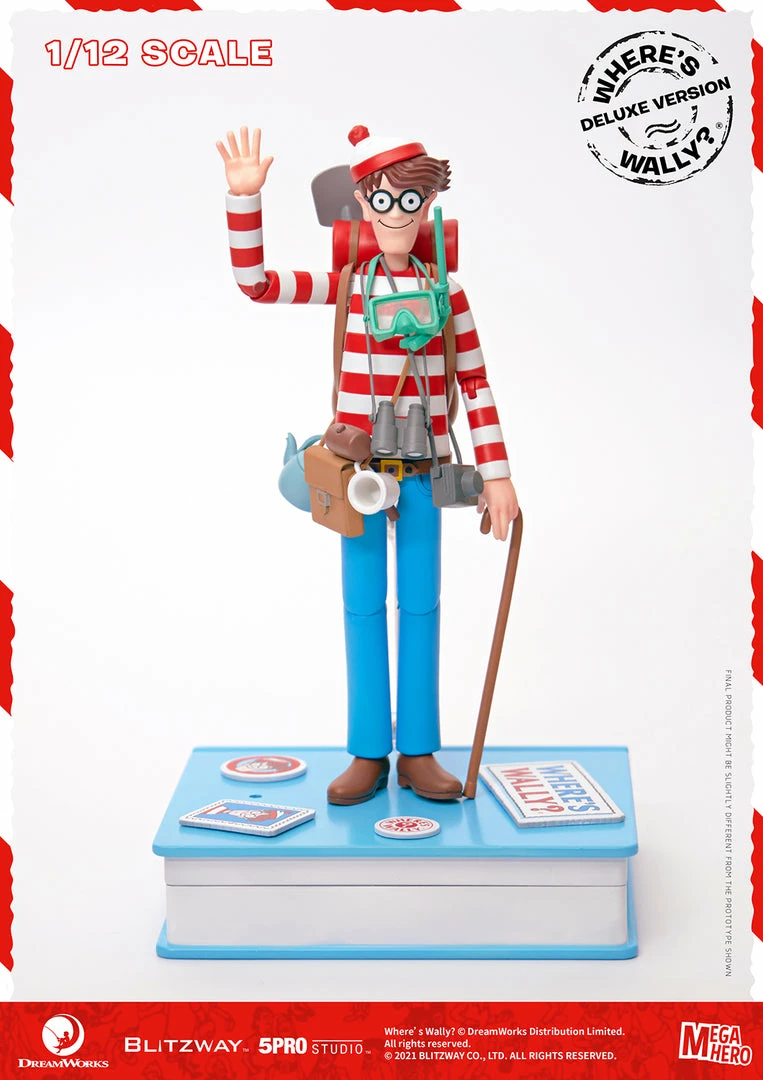 Maybang's Collectibles Blitzway Where's Waldo MEGAHERO Waldo 1/12 Scale Deluxe Collectible Figure 5 Maybang's Collectibles Blitzway Where's Waldo MEGAHERO Waldo 1/12 Scale Deluxe Collectible Figure