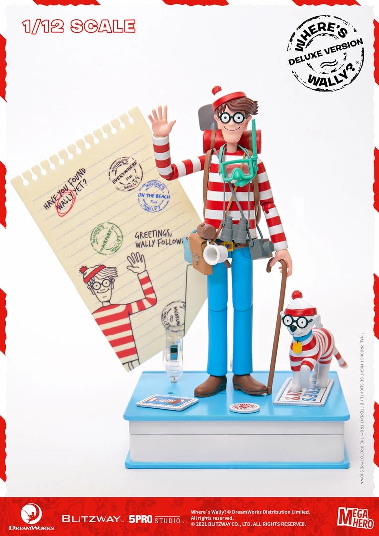 Maybang's Collectibles Blitzway Where's Waldo MEGAHERO Waldo 1/12 Scale Deluxe Collectible Figure 9 Maybang's Collectibles Blitzway Where's Waldo MEGAHERO Waldo 1/12 Scale Deluxe Collectible Figure