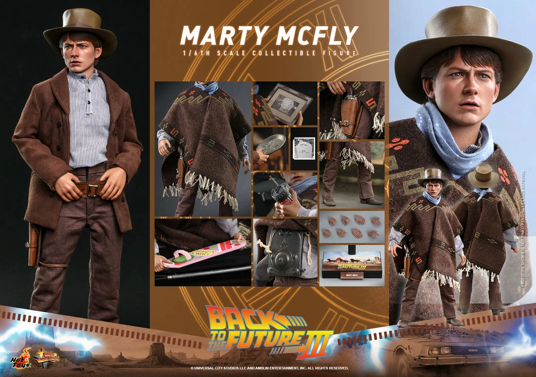 Maybang's Collectibles Hot Toys Back To The Future Part III Marty McFly 1/6 Scale 12" Collectible Figure 22 Maybang's Collectibles Hot Toys Back To The Future Part III Marty McFly 1/6 Scale 12" Collectible Figure