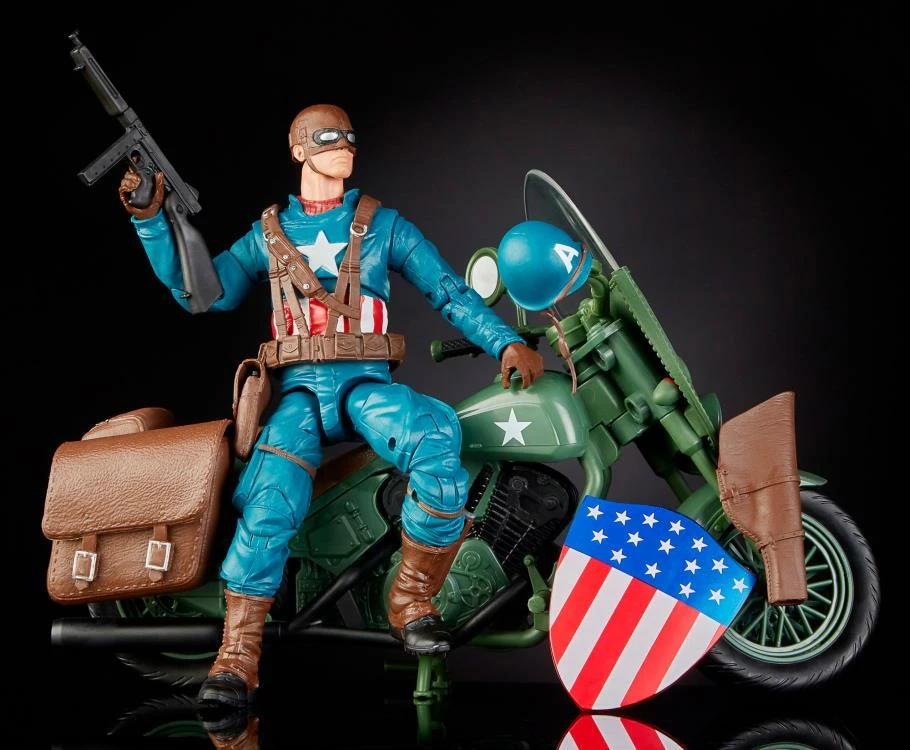 Maybang's Collectibles Hasbro Marvel Comics 80th Anniversary Marvel Legends Ultimate Captain America 6-Inch Action Figure With Motorcycle 2 Maybang's Collectibles Hasbro Marvel Comics 80th Anniversary Marvel Legends Ultimate Captain America 6-Inch Action Figure With Motorcycle
