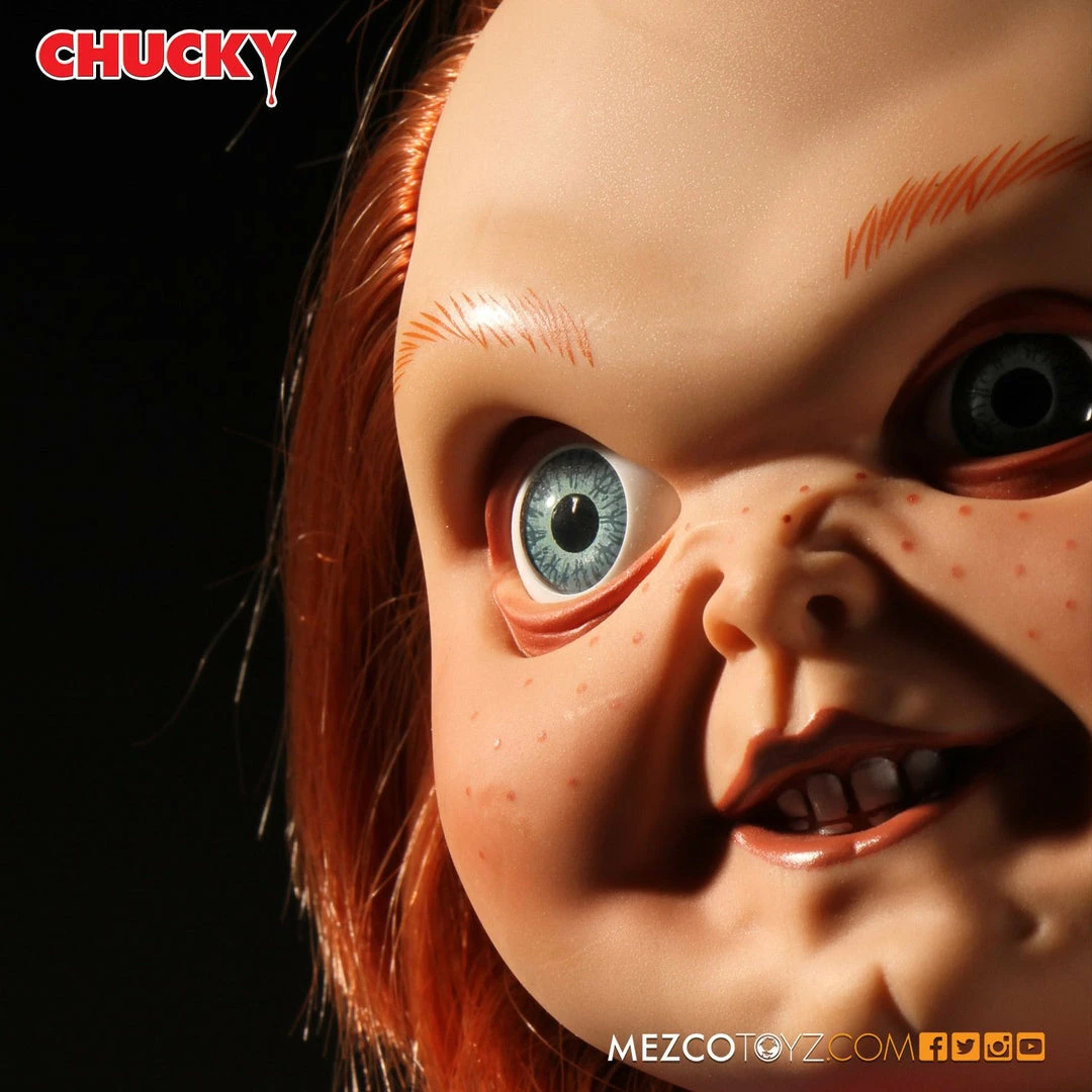 Maybang's Collectibles Mezco Toyz Child's Play 15 Sneering Chucky Talking Doll 6 Maybang's Collectibles Mezco Toyz Child's Play 15 Sneering Chucky Talking Doll