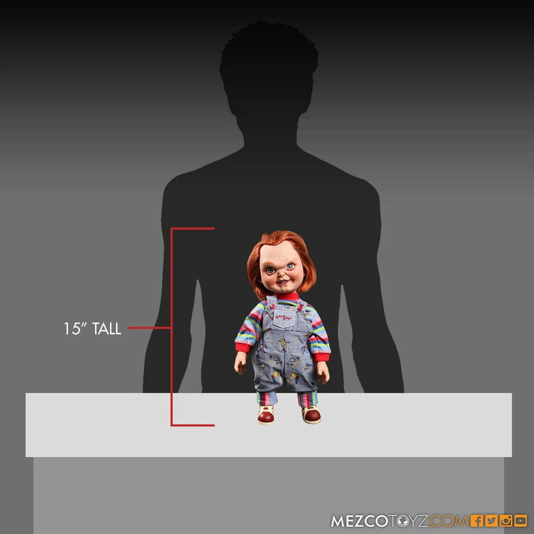 Maybang's Collectibles Mezco Toyz Child's Play 15 Sneering Chucky Talking Doll 10 Maybang's Collectibles Mezco Toyz Child's Play 15 Sneering Chucky Talking Doll