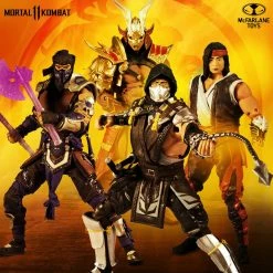Maybang's Collectibles McFarlane Mortal Kombat Series 5 Action Figure Set Of 4 Liu Kang, Shao Kahn, Scorpion In The Shadows Variant & Sub-Zero Winter Purple Variant