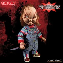Maybang's Collectibles Mezco Toyz Child's Play Mega Scale Talking Scarred Chucky Figure