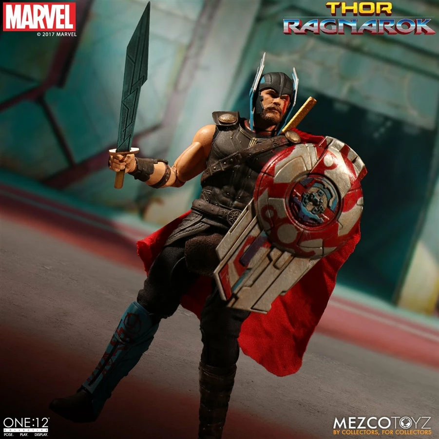 Vendor-unknown Mezco Toyz One:12 Collective Marvel Comics Thor Ragnarok Gladiator Thor 1/12 Scale 6" Action Figure 10 Vendor-unknown Mezco Toyz One:12 Collective Marvel Comics Thor Ragnarok Gladiator Thor 1/12 Scale 6" Action Figure