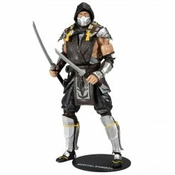 Maybang's Collectibles McFarlane Mortal Kombat Series 5 Action Figure Set Of 4 Liu Kang, Shao Kahn, Scorpion In The Shadows Variant & Sub-Zero Winter Purple Variant
