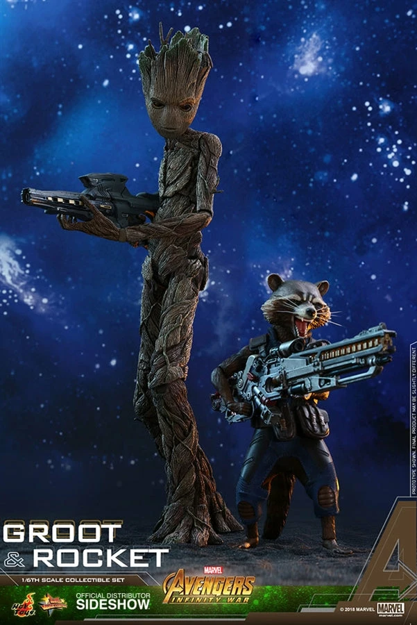 Vendor-unknown Hot Toys Marvel Avengers Infinity War Groot & Rocket 1/6 Scale Figure Set 4 Vendor-unknown Hot Toys Marvel Avengers Infinity War Groot & Rocket 1/6 Scale Figure Set