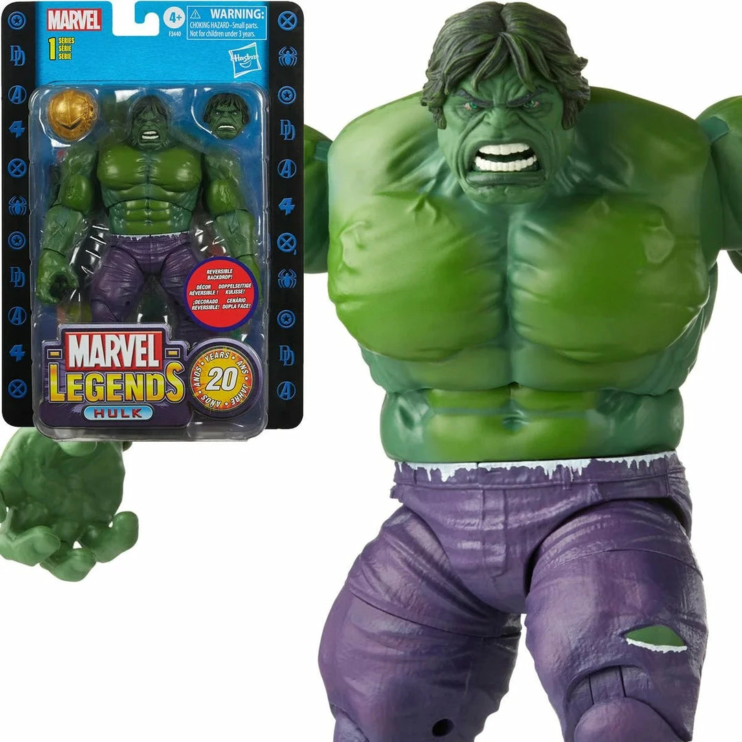 Maybang's Collectibles Hasbro Marvel Legends 20th Anniversary Retro Hulk 6-Inch Action Figure 1 Maybang's Collectibles Hasbro Marvel Legends 20th Anniversary Retro Hulk 6-Inch Action Figure