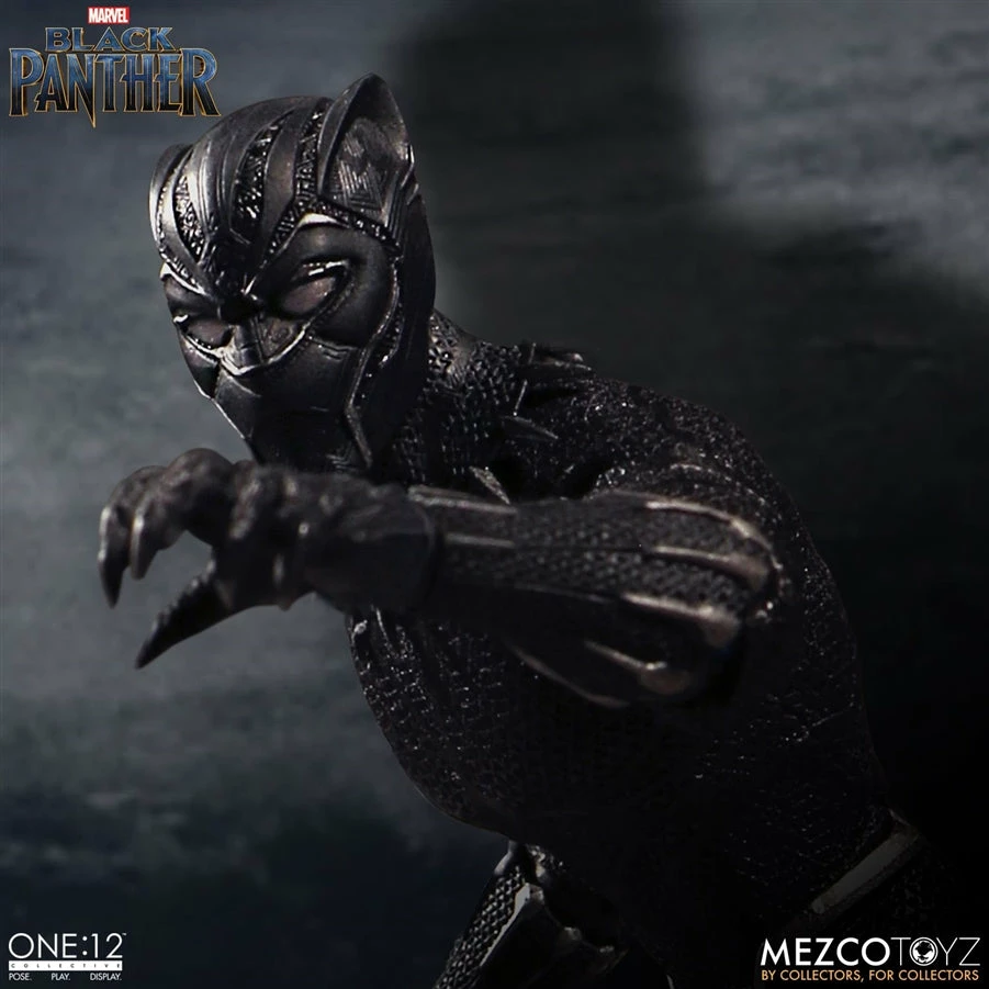 Vendor-unknown Mezco Toyz One:12 Collective Marvel Comics Black Panther 1/12 Scale 6" Action Figure 4 Vendor-unknown Mezco Toyz One:12 Collective Marvel Comics Black Panther 1/12 Scale 6" Action Figure