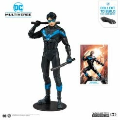 Maybang's Collectibles McFarlane DC Multiverse Set Of 3 Action Figures Dark Nights: Metal, Nightwing & Batgirl (DC Rebirth Build-A-Batmobile)
