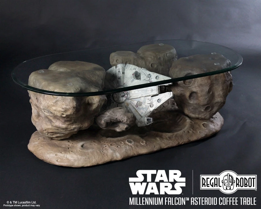 Vendor-unknown Regal Robot Official Licensed Star Wars Furniture Han Solo's Millennium Falcon Asteroid Coffee Table 7 Vendor-unknown Regal Robot Official Licensed Star Wars Furniture Han Solo's Millennium Falcon Asteroid Coffee Table