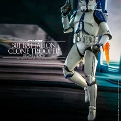 Maybang's Collectibles Hot Toys Star Wars The Clone Wars Clone Troopers 501st Battalion Clone Trooper (Deluxe) 1/6 Scale 12" Collectible Figure