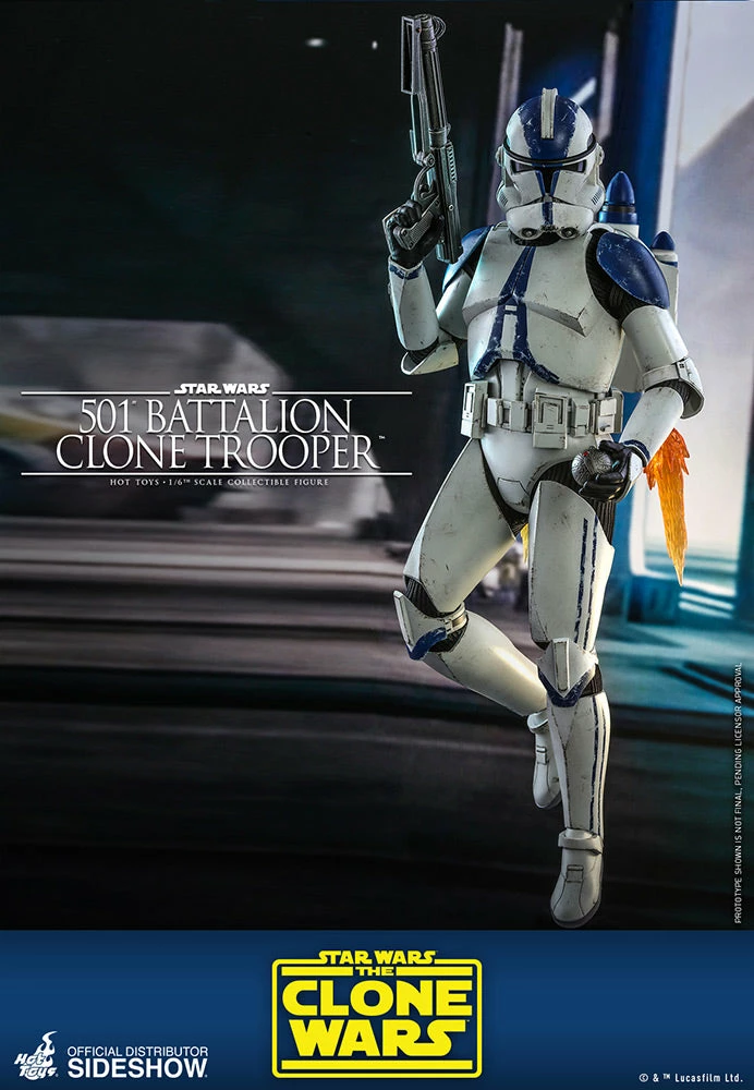 Maybang's Collectibles Hot Toys Star Wars The Clone Wars Clone Troopers 501st Battalion Clone Trooper 1/6 Scale 12" Collectible Figure 2 Maybang's Collectibles Hot Toys Star Wars The Clone Wars Clone Troopers 501st Battalion Clone Trooper 1/6 Scale 12" Collectible Figure