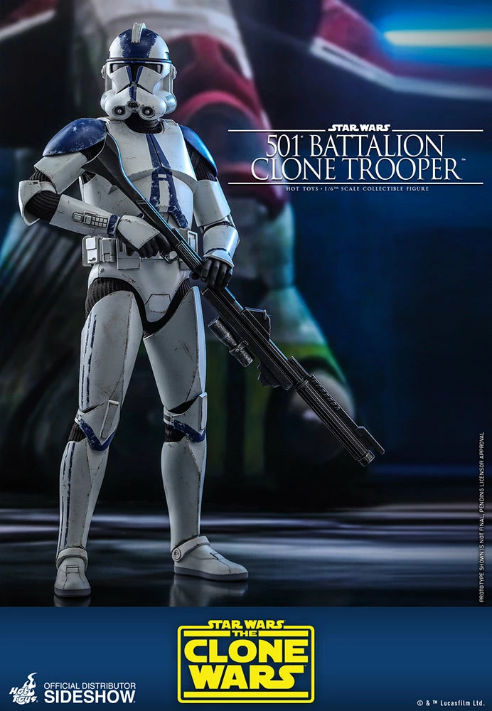 Maybang's Collectibles Hot Toys Star Wars The Clone Wars Clone Troopers 501st Battalion Clone Trooper 1/6 Scale 12" Collectible Figure 4 Maybang's Collectibles Hot Toys Star Wars The Clone Wars Clone Troopers 501st Battalion Clone Trooper 1/6 Scale 12" Collectible Figure