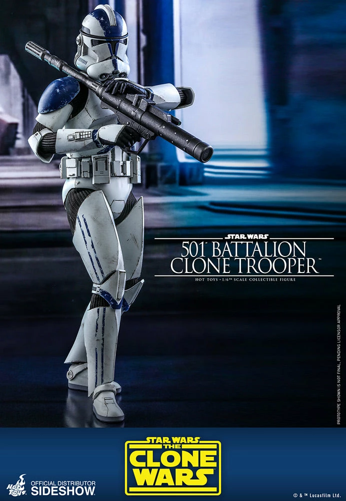 Maybang's Collectibles Hot Toys Star Wars The Clone Wars Clone Troopers 501st Battalion Clone Trooper 1/6 Scale 12" Collectible Figure 6 Maybang's Collectibles Hot Toys Star Wars The Clone Wars Clone Troopers 501st Battalion Clone Trooper 1/6 Scale 12" Collectible Figure
